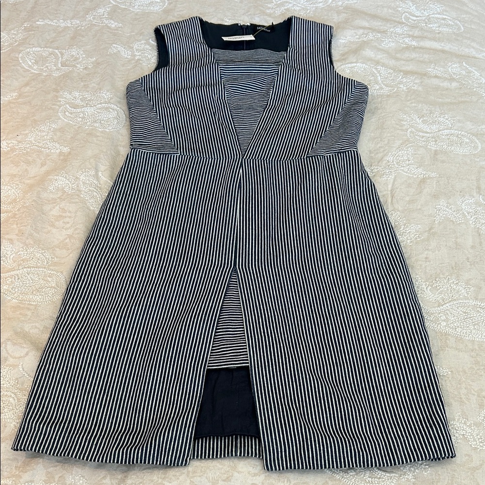 Kate Spade Saturday Striped Sleeveless Denim Sheath Dress NWT size 2